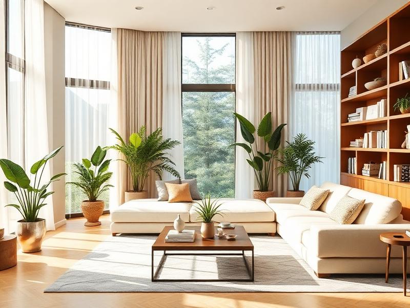 Bright modern living room home tour